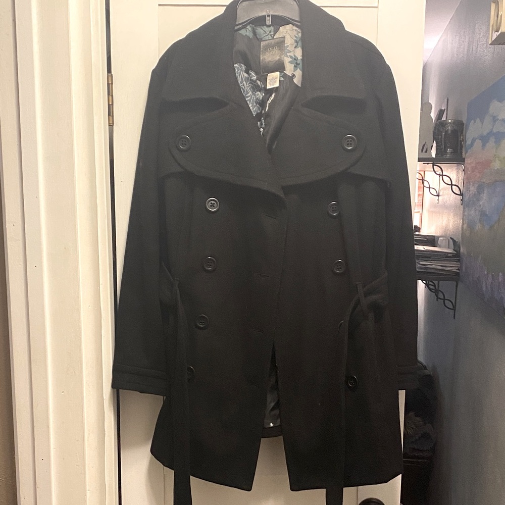 Old Navy 2x Women’s Black Trench Coat